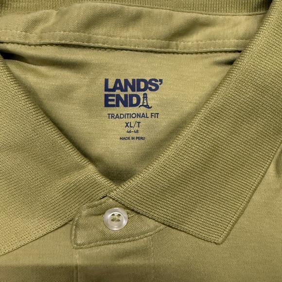 Set of‎ 3 Lands' End Short Long Sleeve Original Supima Polo Men's XL TALL - Blue - Picture 10 of 11